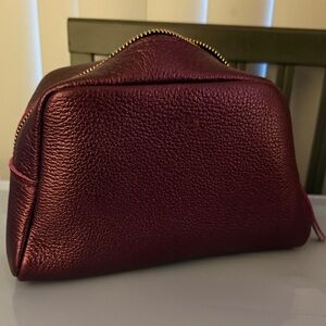 Portland Leather Astra cosmetic bag - Ultra Violet